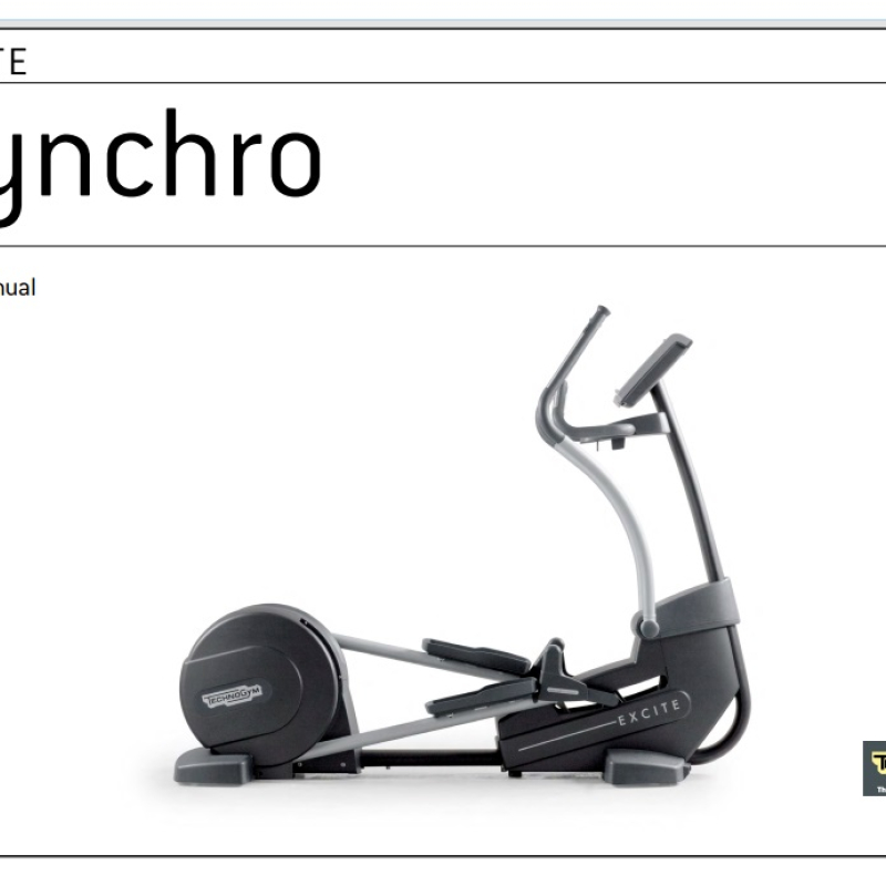  User manual Technogym Syncro Excite+ 500 en 700 Crosstrainer