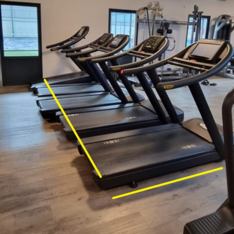 Set antislip voetjes voor loopbanden